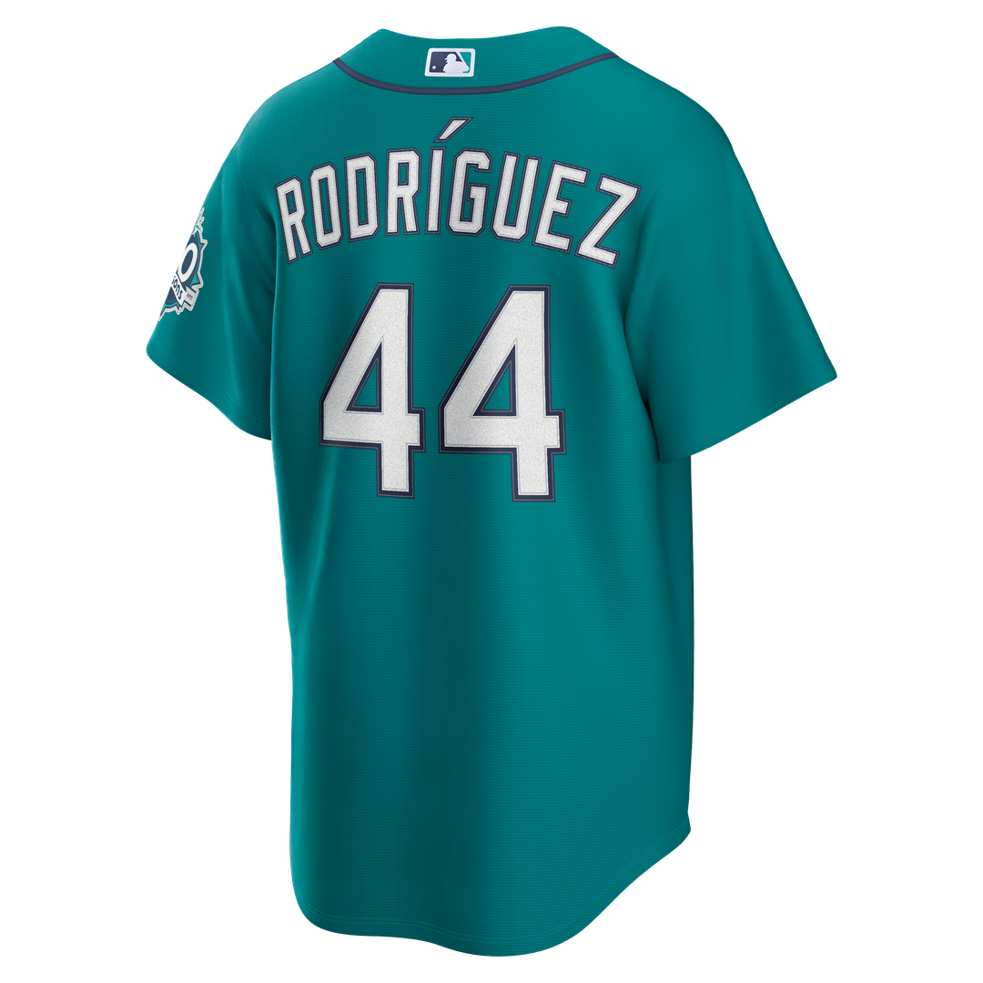 Julio Rodríguez Seattle Mariners Nike Home Stadium 50th Season Patch Jersey - White