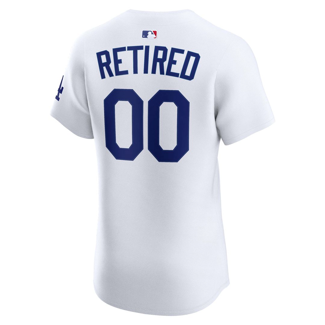 Los Angeles Dodgers Nike Home Elite Pick-A-Player Retired Roster Jersey - White