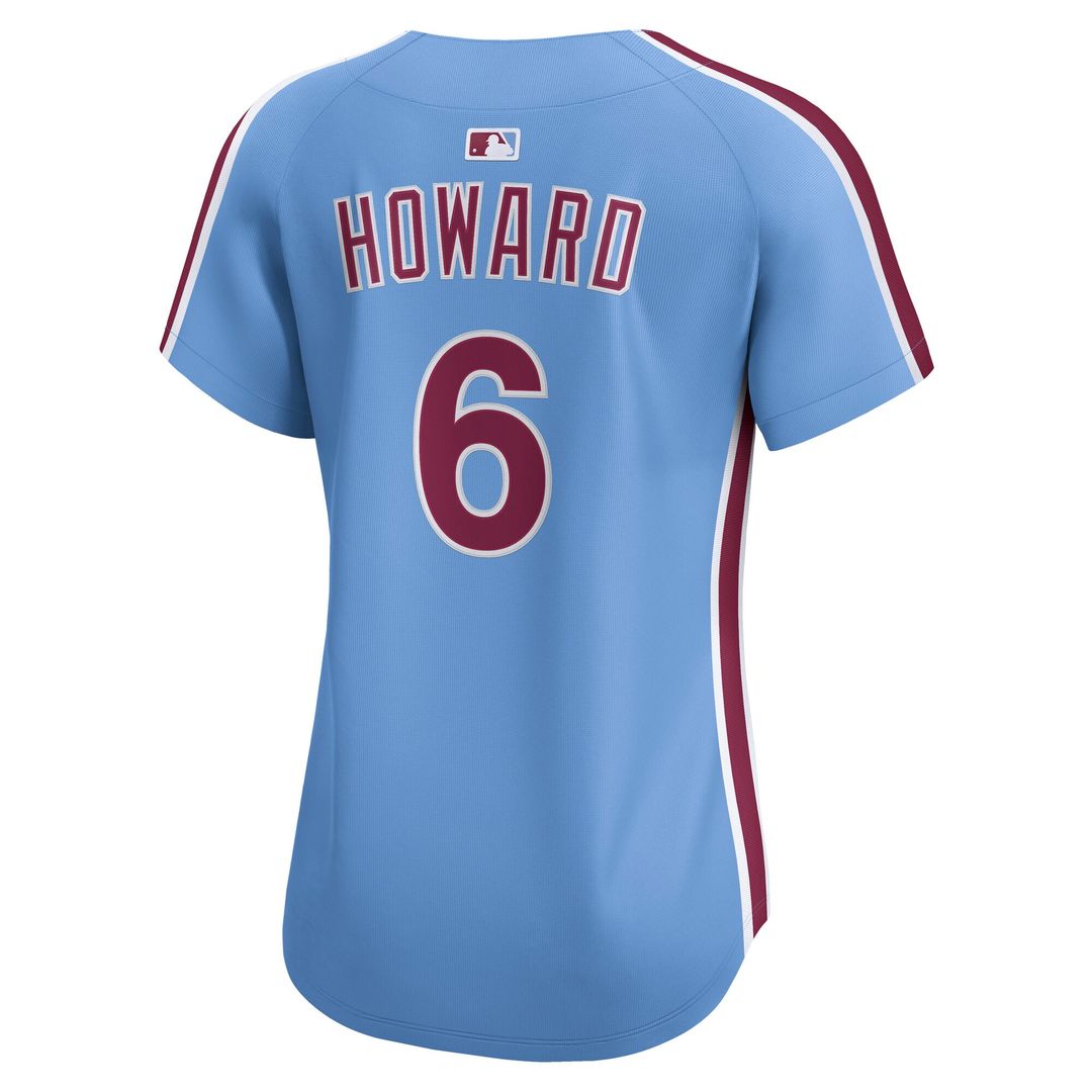 Ryan Howard Philadelphia Phillies Nike Women's Alternate 2 Limited Jersey – Cream